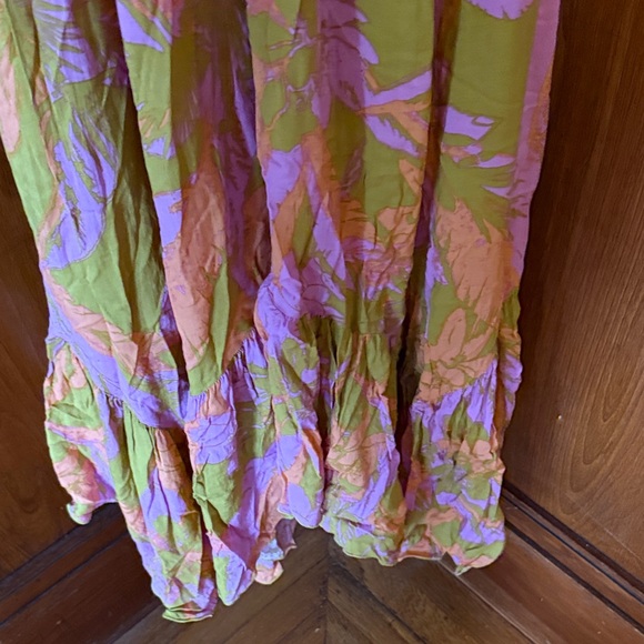 Floral Pink and Yellow Maxi Dress Free People - Picture 5 of 6
